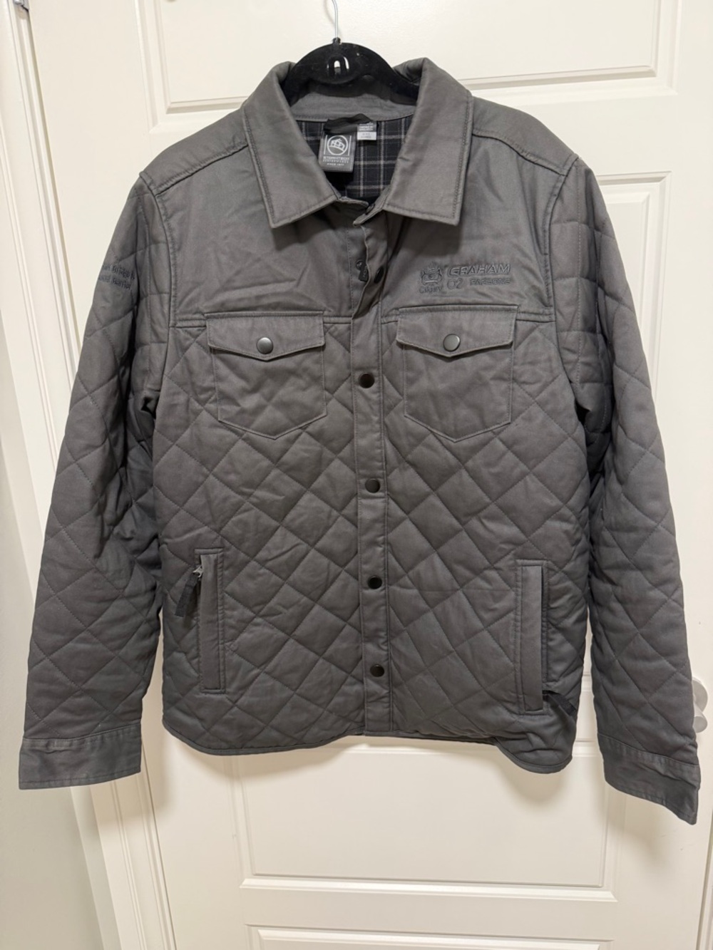 Stormtech Quilted Jacket Men’s Large Grey – Lightweight Insulated